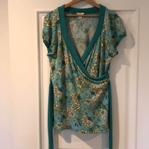 LOFT top with sash— price drop!!!!